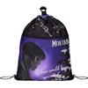 Seven Sacca Zaino Mercoledì - Sii il Estrano Che Vuoi Essere, Multicolore - Easy Bag Sport con Chiusura Coulisse per Bambina