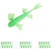 Tufgo TPE, esche da pesca morbide, 30 pezzi, coda di farfalla galleggiante (verde chiaro)