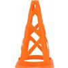 Gralara Cono Allenamento Agilità Cono Segnalatore Cono Traffico Sportivo Marcatura PE Leggero Cavo Stabilizzato Impilabile Uso Adatto per Calcio Basket, Arancione, 23CM