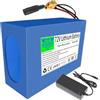 WSDAV Batteria al Litio 72V, Batteria Ricaricabile 72V con Caricabatterie | Batteria al litio da 72 V 12 Ah 15 Ah 18 Ah 21 Ah 24 Ah 30 Ah, involucro in PVC blu, connettore: DC+XT60