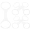 MOKKHNB 5 Pezzi Clip per Boccaglio Subacqueo in Silicone Nero Sgancio Rapido e Design a Forma di 8, Fissaggio Sicuro per Attrezzatura da Immersione e Snorkeling in Mare o Piscina