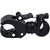 GRIRIW Supporto per Torcia da Bicicletta Clip Girevole A 360° in ABS Nero per Accessorio Mountain Bike Facile da Installare
