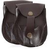 OUNONA Marsupio da Corsa Nero in Pelle con Perline in Rame, Multiuso, per Hiking e Outdoor Sports, Confezione da 2 Pezzi