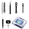 Baoblaze Kit Manutenzione Mulinello da Pesca Attrezzi Riparazione Regolazione Sostituzione Parti Spazzola Pulizia Punta Angolata Chiave a Due Manico Ergonomico