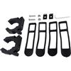 Asixxsix Porta Gancio per Barca, Porta Remi e Bastoncini a Sgancio Rapido con Cinturino in Gomma per Pagaia da Kayak Gaff Push Pole Anchor Pole Rete da Pesca, Strumenti da 0,8 a 2 Pollici