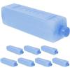 KAJNBN Ice Pack Riutilizzabile per Small Ice Cooler 8 Pezzi PE | Freezer Blocks per Bevande e Cibo, Vacanze Estive, Impacchi di Ghiaccio Riutilizzabili