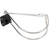 Tnfeeon Staffa per Salvagente in Acciaio Inossidabile Supporto per Salvagente per Barche 52 Mm X 38 Mm X 185 Finitura Lucida Qualsiasi Regolazione dell'angolo per lo Stoccaggio del Binario di Coperta