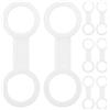 CHILDWEET 8 Pezzi Clip Porta Tubo da Snorkeling in Silicone Bianco