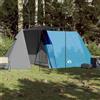KTHLBRH Tenda da Campeggio 3 Persone Blu Impermeabile