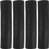 Uonlytech 4 Pezzi Copertura per Barra per Trazioni, Barbell Grips, Maniglie per Sollevamento Pesi in Plastica Nera, Forma Ergonomica, 6,1x1,45 Pollici, per Bilanciere e Weight Lifting Bar,