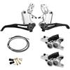 Generic Tamburo Freno Posteriore per Biciclette XG4 Freno Idraulico per Bici Full CNC Leggero Freno a Disco a Pressione d'olio per MTB XC Trail AM DH per Enduro