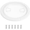 HOMSFOU Copertura Rotonda Bianca con Vite Resistente alle Intemperie per Portello di Ispezione in Plastica per Manutenzione di Imbarcazioni e Kayak