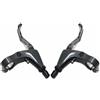 Generic Freno a Tamburo Posteriore per Biciclette BL-R3000 BL-4700 22,2 mm, per Bici da Strada, con Barra Piatta, Leve Freno Nere, Lato Sinistro e Destro, Freno a V per Bici.