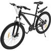 WOLEGM Mountain Hardtail 26 pollici, mountain bike per adulti, mountain bike per adulti e ragazzi Above, 12 anni, cambio a 21 velocità, perfetto per gli appassionati di ciclismo, nero