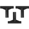 HEMOTON 3 Pezzi Connettori T per Trampolino Plastica Nera Sicurezza e Stabilità Compatibile con Principali Marche Facile Installazione Resistente alle Intemperie
