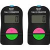 SEIWEI Contatore sportivo da golf, 2 pezzi, contatore elettronico clicker, contatore digitale a mano, con cordino da collo, contatore digitale manuale per aggiunta/sottrarre