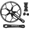 Generic Pedivella Pieghevole Bici Guarnitura, Pedivelle Sinistra E Destra + Movimento Centrale + Corona 58T