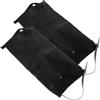 LALAFINA Ghette per Scarponi Outdoor Boot Gaiters in Nylon Nere, Impermeabili e Antineve, Leggere, Fissaggio, per Trekking, Pesca e Skateboard