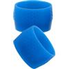 minkissy 2 Pezzi Anello di Fissaggio per Bicicletta, Anello di Fissaggio Manubrio in Gomma Blu, Design Antiscivolo, Gestione Cavi, per Nastro Manubrio e Impugnatura, Mountain Bike e Bici