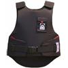 KiBcsLic Gilet Protettivo Equestre Giubbotto Difesa Paracostole Cavallo Struttura Flessibile Aderente Traspirante Cotone Nylon Adatto per Lezioni di, S, Black Standard