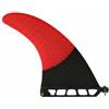 KiBcsLic Pinna da Surf per Tavola Surf Pinna Centrale Pinna Singola Accessorio Navigazione Sensibilità Curva Controllata Materiale Fibra di Vetro Nido d'Ape , Rosso , 9 Pollici