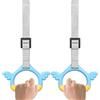 Generico Gymnastics Rings 550 lbs Adjustable Strap Pull-Up Bar Attachments | 2 Piece Exercise Rings with Straps for Home Backyard Indoor Outdoor Kids Playground Obstacle Course