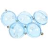 SHERCHPRY Galleggiante da Pesca Rotondo Forte Galleggiamento e Lancio a Lunga Distanza 5 Pezzi Bobber Sferico in Plastica per Pesca in Mare e Acqua Dolci, Pescatori