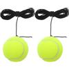 Alipis Pallina da Tennis con spago, Dispositivo per Allenamento Tennis, 2Pezzi, Fibra Chimica, per Persona, Allenamento Indoor, migliora coordinazione e Tempi di Reazione