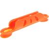 Kichvoe Fishing Cord Winding Board Fishing String Winder Plastico e Gomma Compatto per Spinning Rods Accessorio da Pesca Arancione