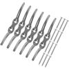 BESTOMZ 18 Pollici Galloccia per Corda da 2, 7 Pollici in Acciaio Inox Argentato
