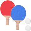 Generic Set Racchette da Pong, Plastica Ecologica, Kit Mazza Ad Alta Resilienza per Bambini, Perfetto per Giochi All'Interno/Esterno, 2 Racchette e 2 Palline