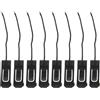 Hemobllo 8 Pezzi Clip per Pinne da Surf Nero in PVC e Nylon, Ricambio | Surfboard e Paddleboard, Montaggio Rapido, Design Anti-smarrimento, Leggero