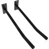 WHAMVOX Supporto da Parete 2 Pezzi per Palloni in Ferro Nero | Compatibile Basket e Calcio, Installazione Rapida Hardware Incluso, per Aree Training e Garage