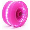 rockible Ruota Pattini Rotelle Luce Pattini LED Inline Skateboard PU Resistente All'usura 82A con 608RS Velocità E Comfort Luce per, Rosa Viola Luminoso