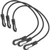 Happyyami Set 3 Corda Elastica Ganci per Ormeggio Barca in Gomma 4mm Spessore 30cm, Design Pratico e Semplice e Barche a Uso Esterno
