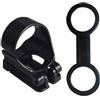 GATHINESS Fermaglio Snorkel Nero in Silicone e ABS Doppio Gancio