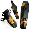 Generic in Bicicletta Colorata di Protezione Parafango Accessori for Biciclette all'aperto Anteriori parafanghi Posteriori Clip-on Quick Release Mountain Bike Dirtboard(Orange)