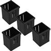 PLAFOPE Hollow Tube Slide Sleeve 4 Pezzi Manicotto di Conversione 50mm a 40mm in PP e PA, Tubo Cavo Nero, per Glide Tubes e Macchine da Allenamento