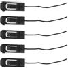 TOYANDONA 5 Pezzi Morsetto per Pinna da Paddle Board in Nailon Nero Resistente a Usura e Impatti Design a Clip Sicura per Sport Acquatici All'aperto