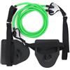 Baoblaze Ausilio per Allenamento Nuoto Palette Mano Cinghia Resistenza Attrezzo Braccia Paddle Secco Portatile Stabilità Presa, Verde, Allenatore Di Nuoto Con Occhiello Regolare, 50 Libbre