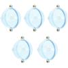 Toddmomy 5 Pezzi Galleggiante da Pesca Rotondo, Fishing Buoy Sferico in Plastica, Alta visibilità, per Pesca in Mare e Acqua Dolci, per Pescatori