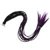 JECOMPRIS Accessori per Casco da Moto Treccia Casco Coda di Cavallo Intrecciata Sfumata Nera e Viola, Fissaggio Sicuro, per Casco da Bicicletta Elettrica e Scooter