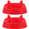 SHINEOFI 2 Pezzi Supporto per Palloni Sportivi Rosso in Pp Base Robusta e Design Elegante a Angoli, per Rugby e Calcio in Uffici e Case