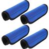 Happyyami Set da 4 Coperture Antiscivolo per Barra per Trazioni da Porta in Poliestere Blu Grip Sicuro e Imbottitura Confortevole per Palestra e Casa
