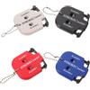 JECOMPRIS 4 Pezzi Contatore Punteggio Golf con Doppio Quadrante e Portachiavi | Display Numerico Indipendente, Abs Plastica, Pratico e Leggero per Allenamento e Competizioni