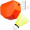 VICASKY Allenatore di Badminton Portatile Rimbalzo Automatico, Strumento di Allenamento in Lega di Ferro e Nylon per Pratica Indoor e Outdoor Telecomando Colore Casuale