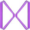 GETAJGHSD Triangolo per Biliardo PC Porpora 2 Pezzi per Tavolo da Gioco