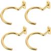 Alipis 4 Pezzi Gancio per Tavolo da Biliardo in Metallo, Porta Stecche da Biliardo Dorato, Supporto per Stecca Pool Stick, per Sala Giochi e Home Entertainment