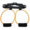 Fonowx Training Belt Cintura Allenamento Fascia Resistenza Glutei Fitness Banda Elastica Lattice per Potenziare Gambe E Glutei Adatta per Esercizi Casa Palestra Viaggio, Arancione, 40LBS