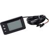 Alomejor Display LCD per Bici, Misuratore per Scooter Elettrico ABS con Connettore SM a 5 Pin, Schermo Impermeabile Mostra velocità e Batteria, Pannello di Controllo Senza Attrezzi per Ciclisti